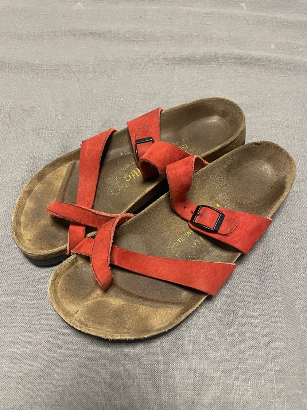 Red Suede Birks 39